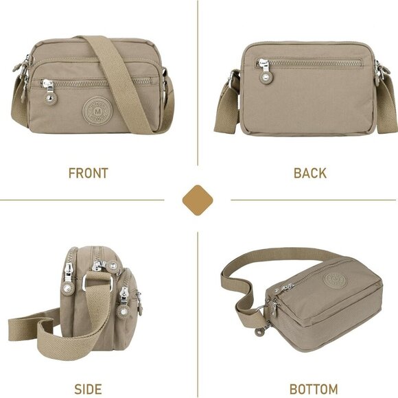 Small Crossbody Bags for Women Nylon Waterproof Lightweight Crossbody Purse Casu - Picture 7 of 7